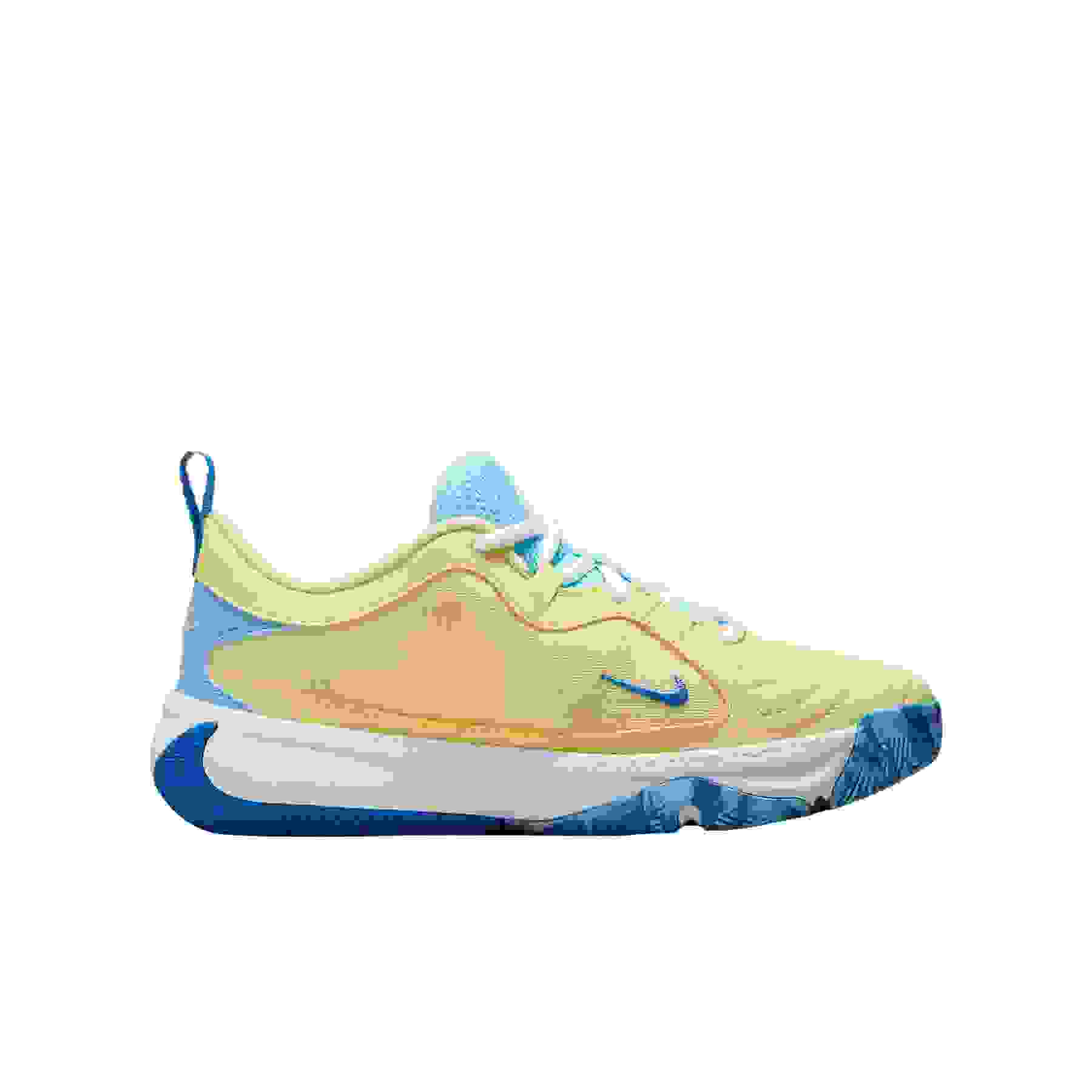 Nike Giannis Freak 5 Grade School Boys' "Photo Blue/Soft Yellow/White/Orange" Basketball Shoe